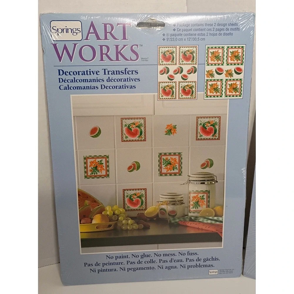 Vintage Springs Art Works Decorative Transfers Lot NOS Fruits And Vegetables
